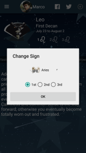 اسکرین شات 3 برنامه My Horoscope