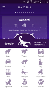 اسکرین شات 1 برنامه My daily horoscope PRO