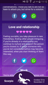 اسکرین شات 2 برنامه My daily horoscope PRO