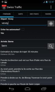 اسکرین شات 3 برنامه Swiss Traffic