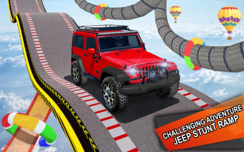 اسکرین شات 3 برنامه Impossible Jeep Stunt Driving