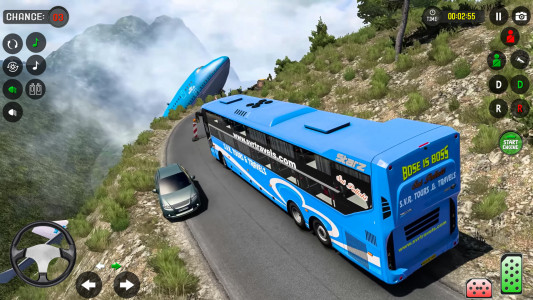 اسکرین شات 4 برنامه Bus Driving Coach Bus Sim 3D