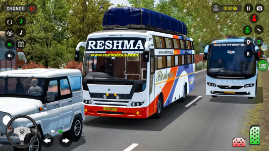 اسکرین شات 2 برنامه Bus Driving Coach Bus Sim 3D