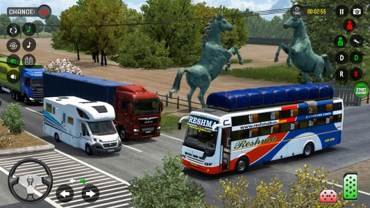 اسکرین شات 4 برنامه Bus Driving Coach Bus Sim 3D
