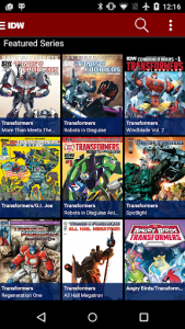اسکرین شات برنامه Transformers Comics 2