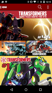 اسکرین شات برنامه Transformers Comics 1