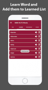اسکرین شات برنامه IELTS 5000 Essential Words - IELTS Vocabulary 3