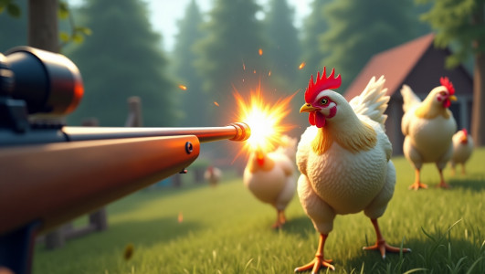 اسکرین شات 1 بازی Chicken Gun Attack Shooter