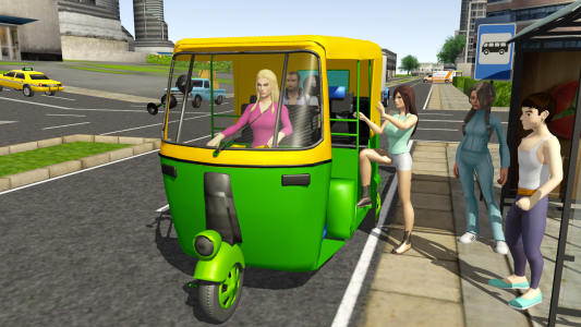 اسکرین شات بازی Tuk Tuk Rickshaw City Driving 1