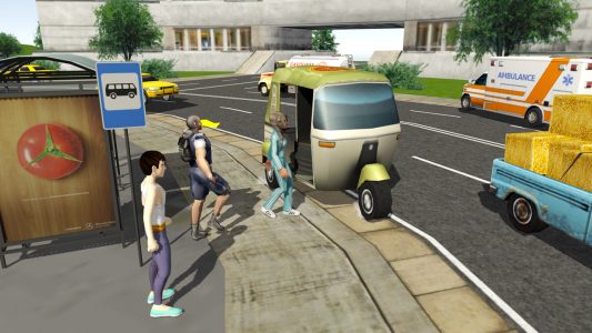 اسکرین شات بازی Tuk Tuk Rickshaw City Driving 5