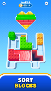 اسکرین شات 1 بازی Color Block Sort