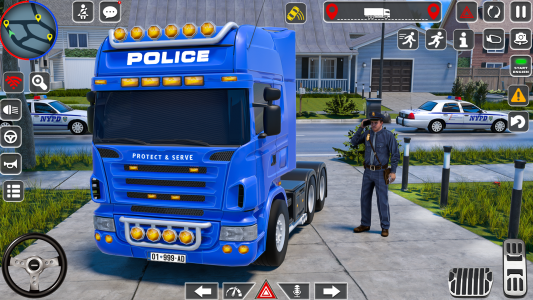 اسکرین شات بازی Police Truck Driving Games 3D 7