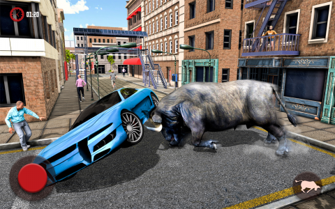 اسکرین شات بازی Angry Wild Bull Racing Game 5