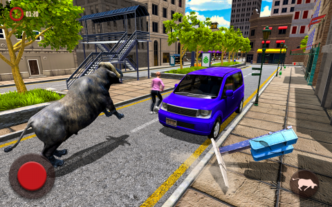 اسکرین شات بازی Angry Wild Bull Racing Game 6