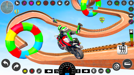 اسکرین شات برنامه Mega Ramp Bike Stunt Games 3D 2