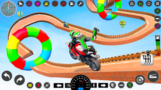 اسکرین شات برنامه Mega Ramp Bike Stunt Games 3D 3