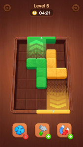 اسکرین شات بازی Wood Away, Block Jam 1