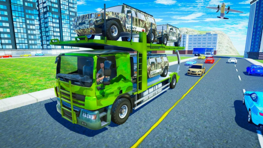 اسکرین شات برنامه Army Criminal Transport Game 3
