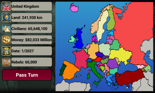 اسکرین شات بازی Europe Empire 2