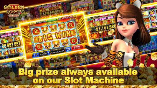 اسکرین شات بازی Golden Tiger Slots - Online Casino Game 1