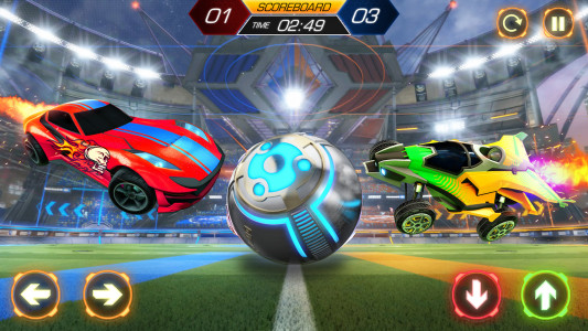 اسکرین شات 1 بازی Rocket Car Ball Football Games