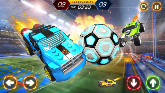 اسکرین شات 4 بازی Rocket Car Ball Football Games