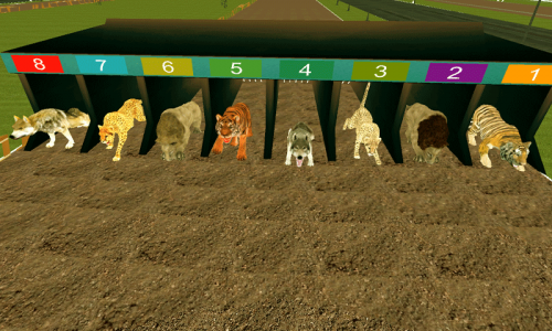 اسکرین شات بازی Wild lion, dog, Tiger animal racing simulator 3d 2