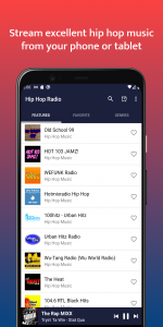 اسکرین شات 5 برنامه HIP HOP RADIO - Rap, R&B Music