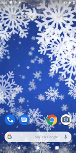 اسکرین شات برنامه Snowflakes Live Wallpaper Pro 1