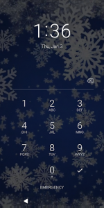 اسکرین شات برنامه Snowflakes Live Wallpaper Pro 3