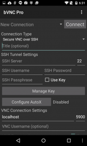 اسکرین شات برنامه bVNC: Secure VNC Viewer 2
