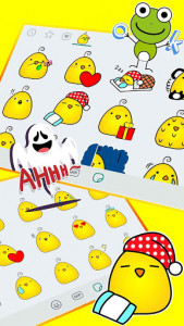 اسکرین شات برنامه Baby Chicken Emoji Stickers 5