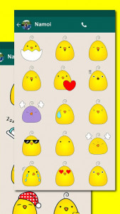 اسکرین شات برنامه Baby Chicken Emoji Stickers 3
