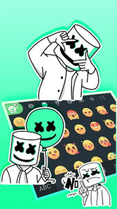 اسکرین شات برنامه Cool Dj Life Emoji Stickers 3