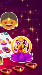 اسکرین شات برنامه Diwali-Emoji Stickers 4