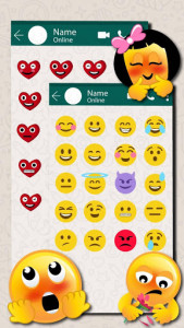 اسکرین شات برنامه Forever In Love Emoji Stickers 3