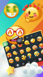 اسکرین شات برنامه Funky Cool Emoji Stickers 3