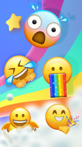 اسکرین شات برنامه Funky Cool Emoji Stickers 2