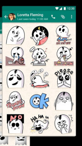 اسکرین شات برنامه Ghost Life Emoji Stickers 5