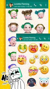 اسکرین شات برنامه New Funky Emoji Stickers 4