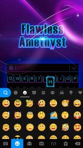 اسکرین شات برنامه Black Neon 3D Keyboard Theme 2