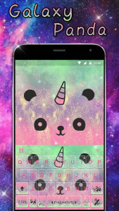 اسکرین شات برنامه Cuteness Panda Keyboard Theme -  Cute Emojis,Gifs 4