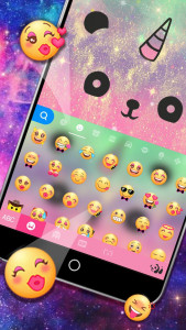 اسکرین شات برنامه Cuteness Panda Keyboard Theme -  Cute Emojis,Gifs 3
