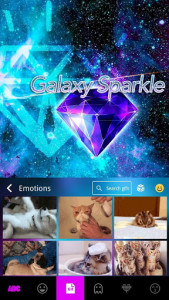 اسکرین شات برنامه Galaxysparkle Keyboard Theme 5