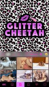 اسکرین شات برنامه Glittercheetah Keyboard Theme 3