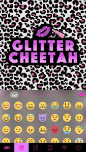 اسکرین شات برنامه Glittercheetah Keyboard Theme 2