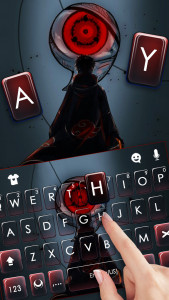 اسکرین شات برنامه Anime Sharingan Keyboard Background 2
