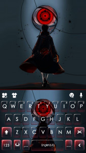 اسکرین شات برنامه Anime Sharingan Keyboard Background 5