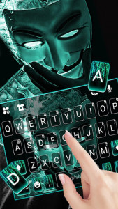 اسکرین شات برنامه Anonymous Mask Keyboard Theme 2
