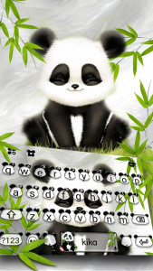 اسکرین شات برنامه Baby Panda Keyboard 1